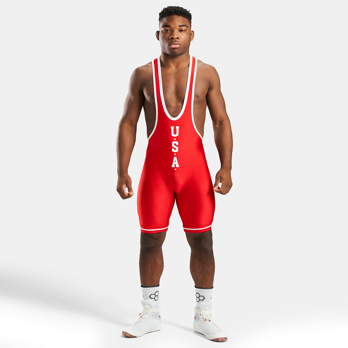 Heritage USA Red Wrestling Singlet RUDIS - Main Image