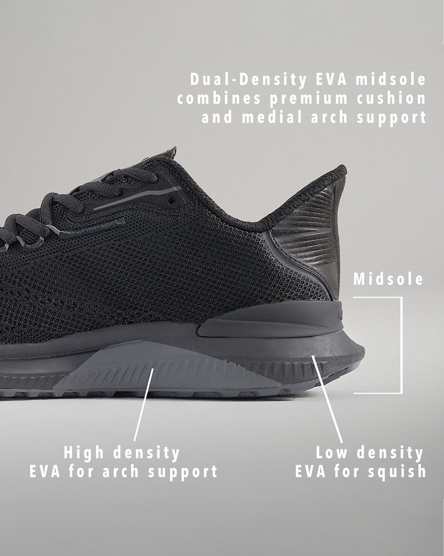 RUDIS Journey Knit Adult Training Shoes - Black
