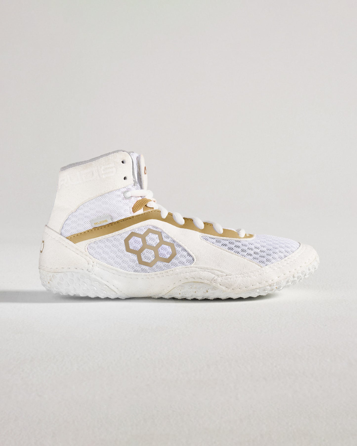 Jordan Burroughs Alpha 2.0 Adult Wrestling Shoes - White/Gold