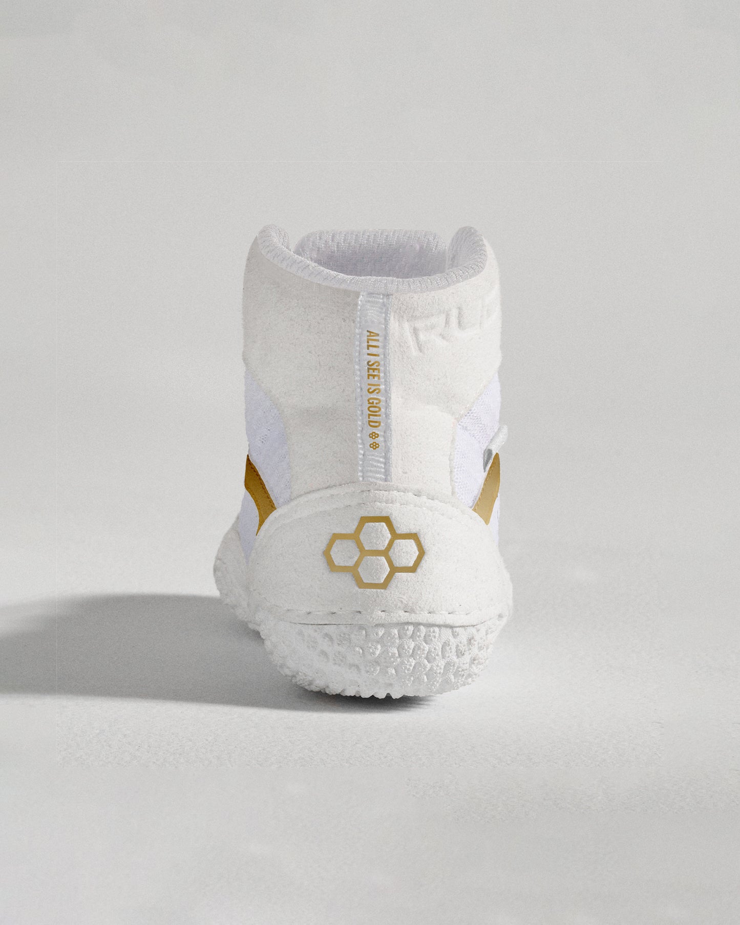 Jordan Burroughs Alpha 2.0 Adult Wrestling Shoes - White/Gold
