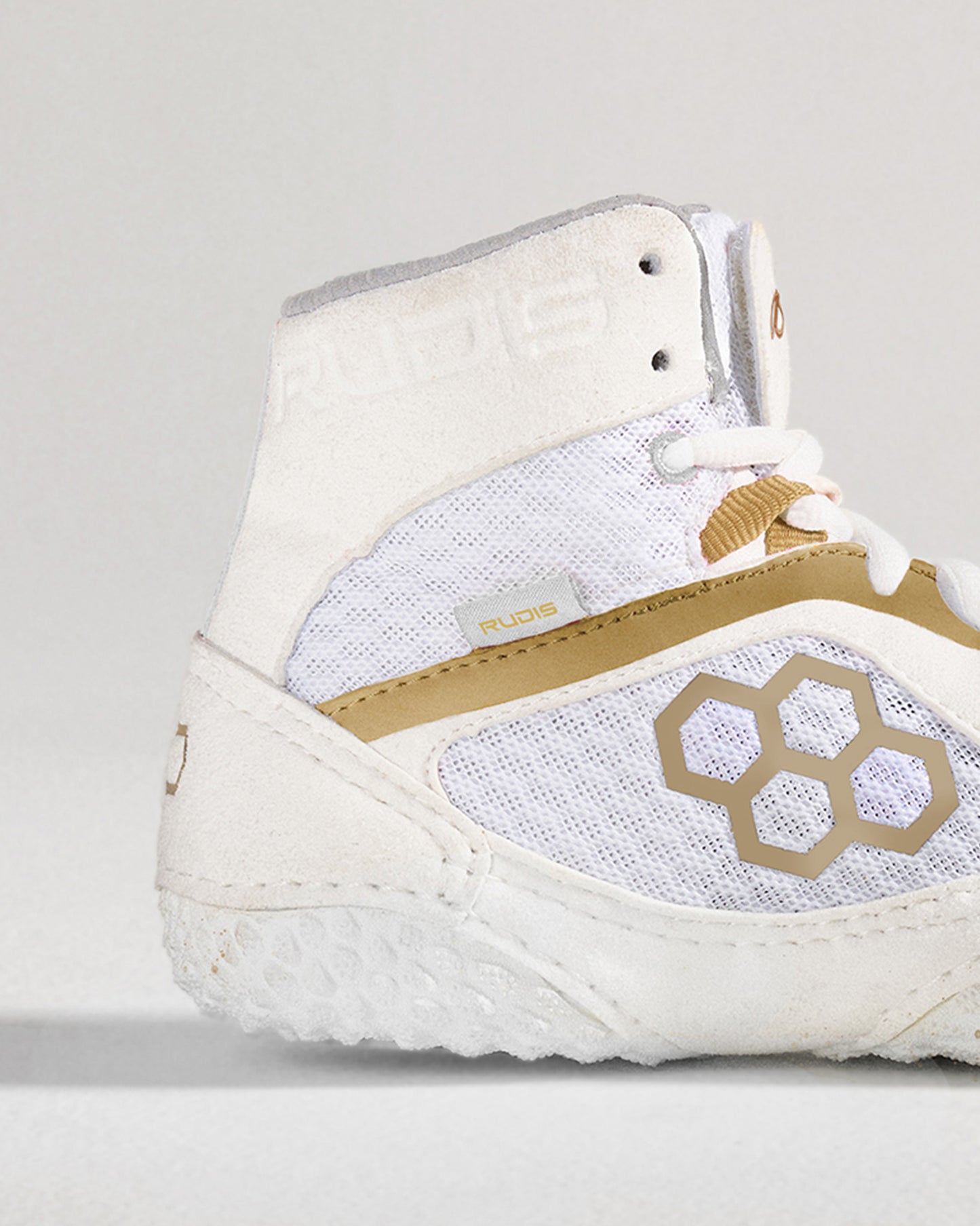 Jordan Burroughs Alpha 2.0 Adult Wrestling Shoes - White/Gold