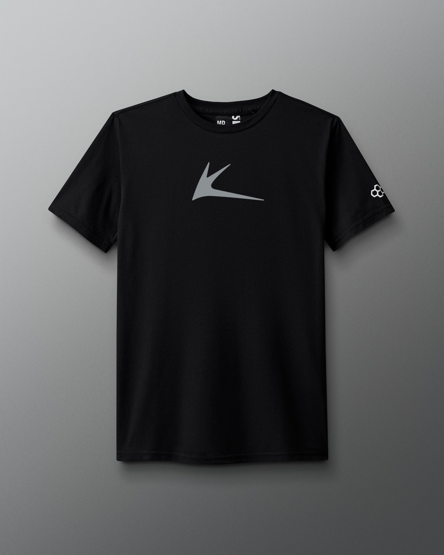 Black t-shirt with a 'Kolat' logo on a gray background