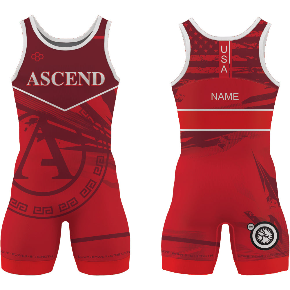 Elite SingletMen'sAscend Red RUDIS