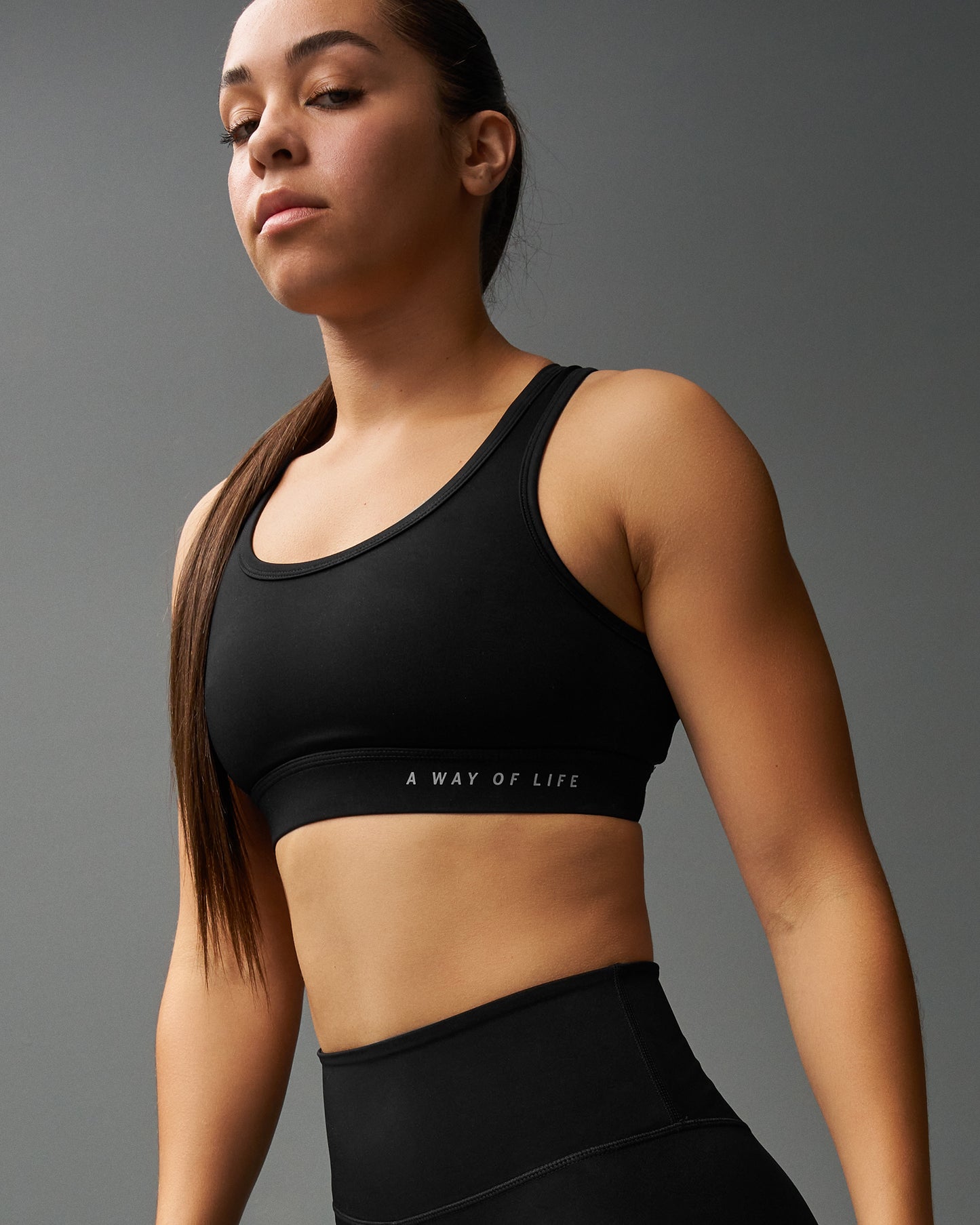 Women's Sports Bra and Biker Short Gift Bundle - Black