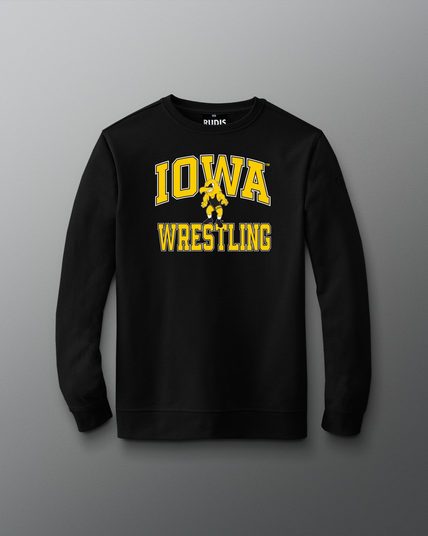 Iowa Wrestling Herky Arch Terry Crewneck