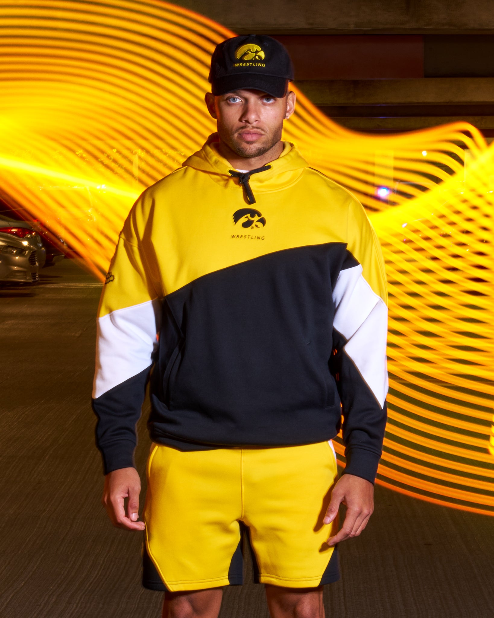 Iowa Hawkeyes 280 Tech Fleece Colorblock Hoodie | RUDIS