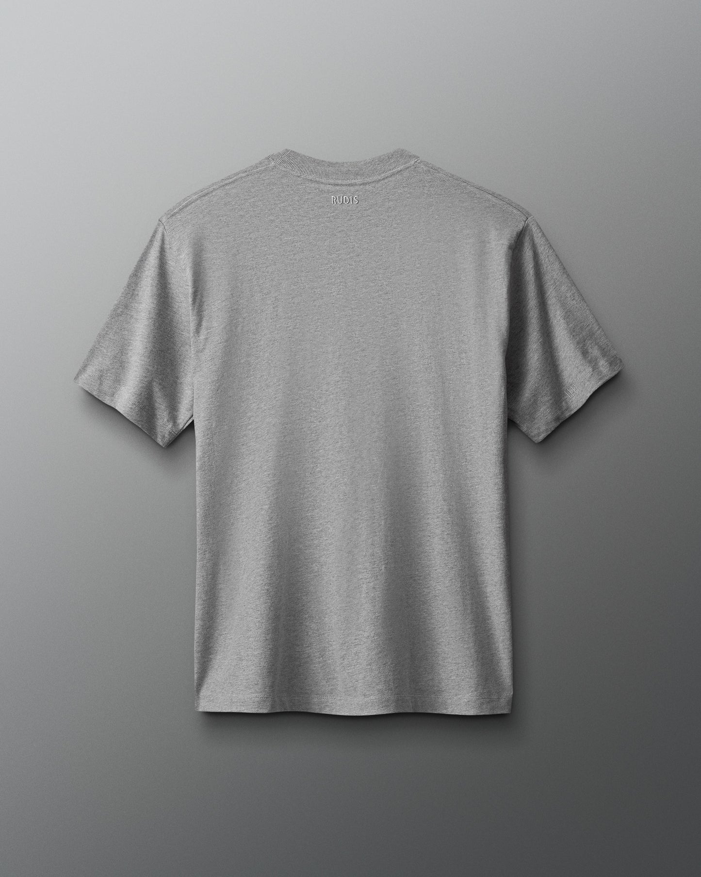 Gray t-shirt on a gray background