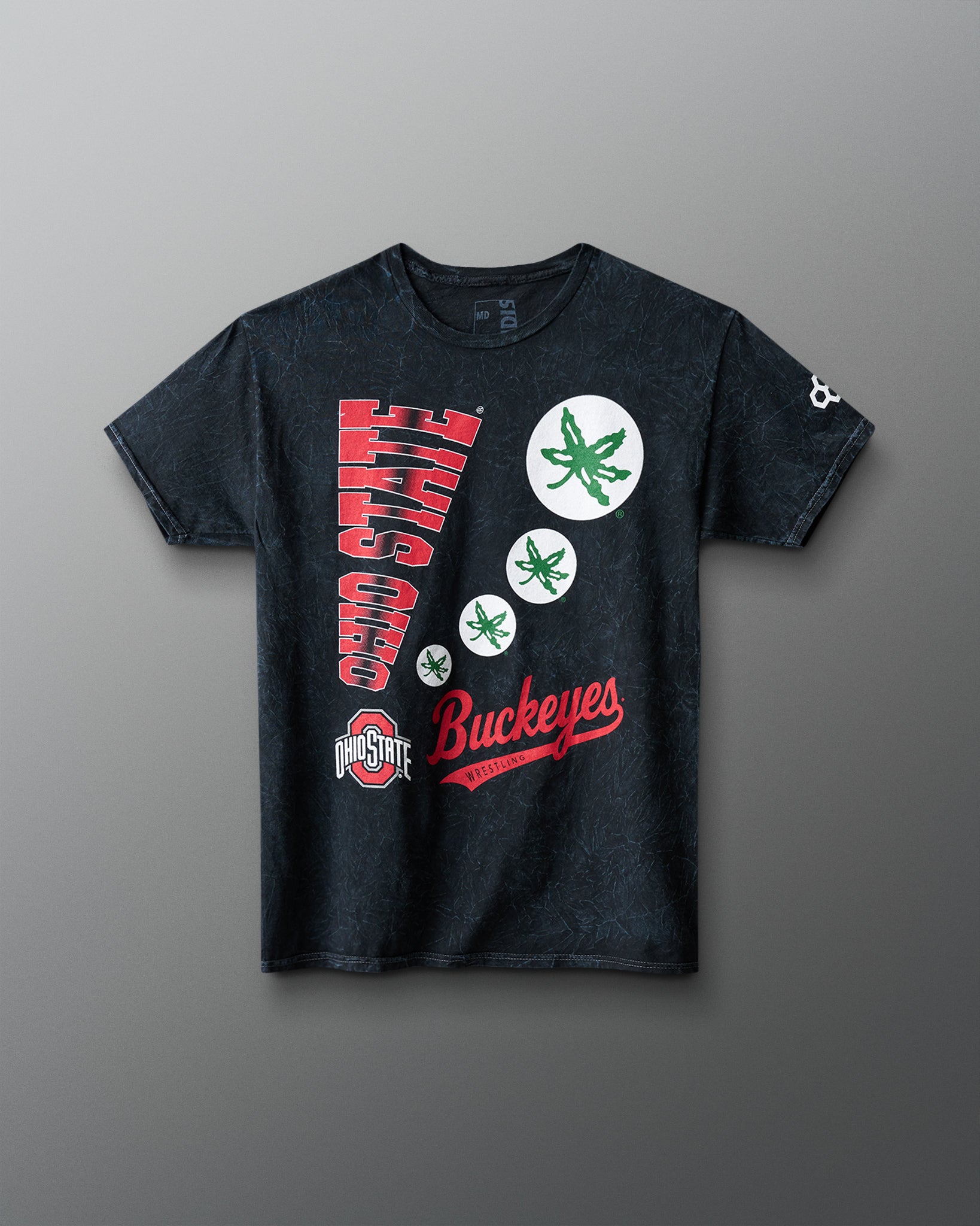 Buckeyes Script Acid Wash T-Shirt RUDIS