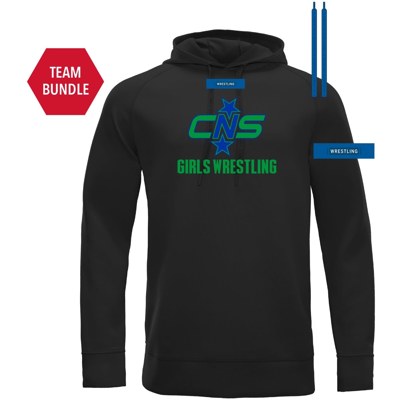 Cool-Touch Hoodie-Unisex--CNS Girls Wrestling Team Store