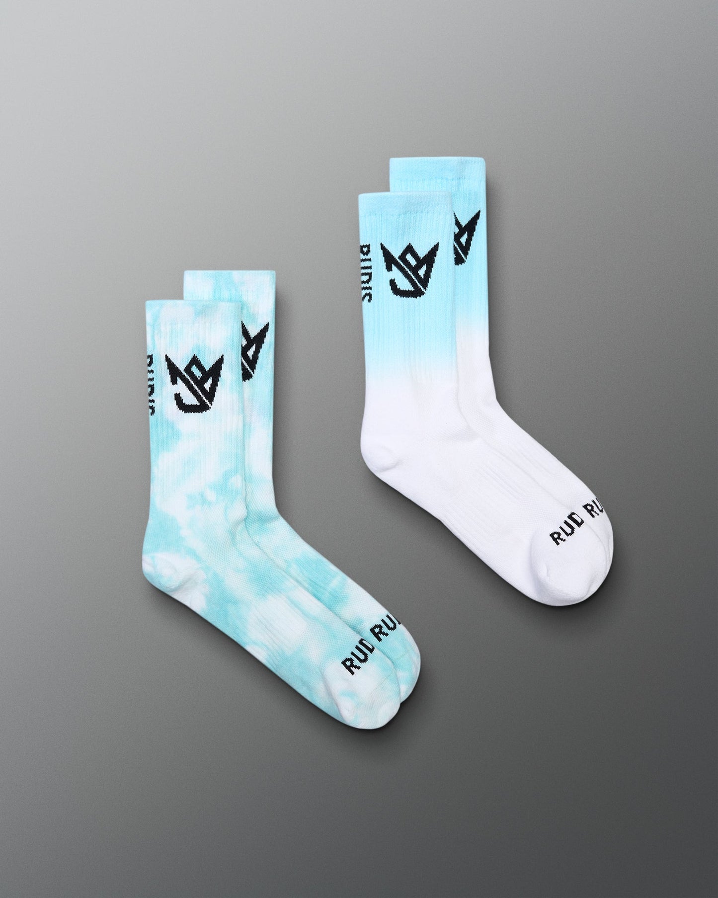 Chaussettes essentielles en tricot tie-dye JB Aqua (lot de 2)