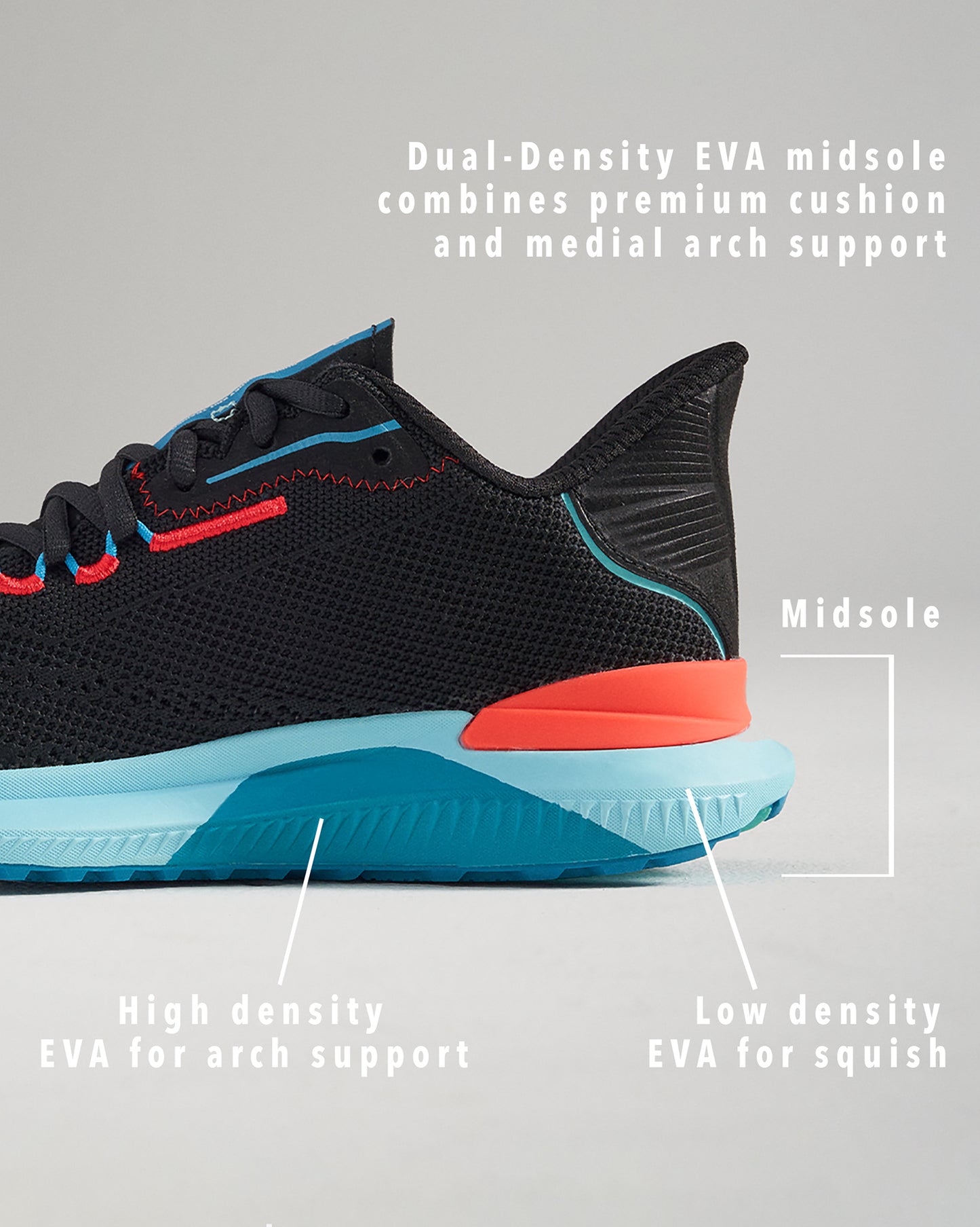 RUDIS Journey Knit Adult Training Shoes - Black Supernova