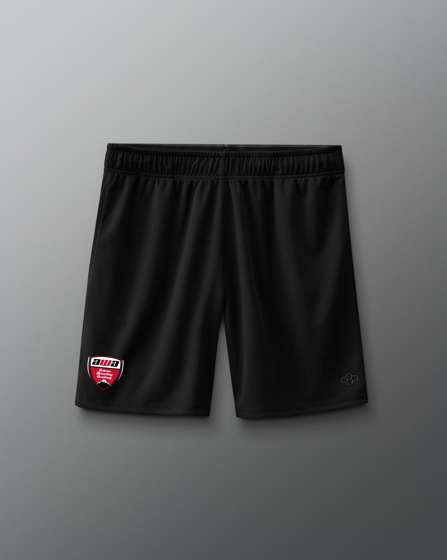 Short en maille 2.0 avec logo AWA 8"