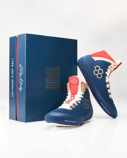 Kenny Monday 1988 Adult Wrestling Shoes - USA Gold