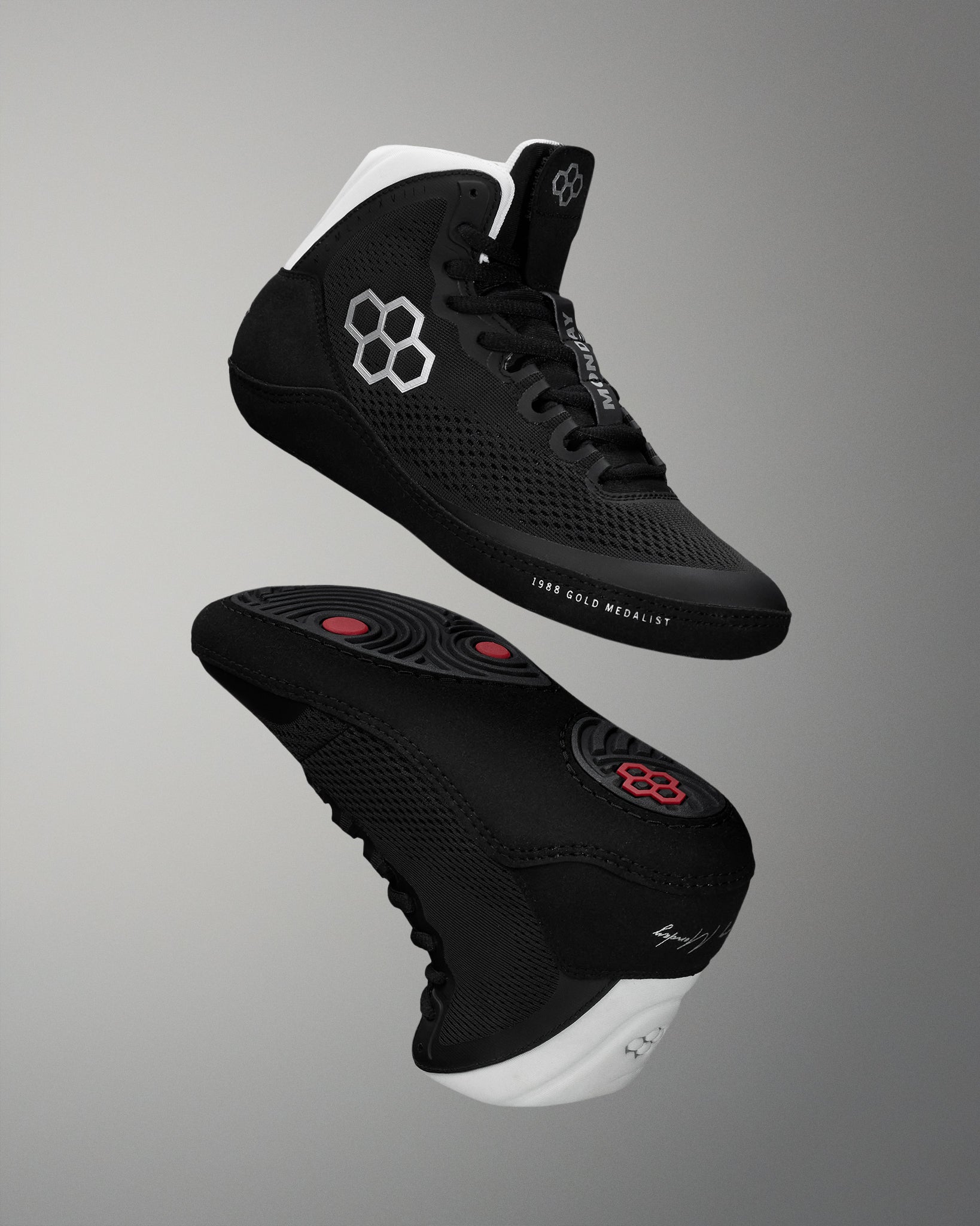 Kenny Monday Adult Wrestling Shoes - Black | RUDIS