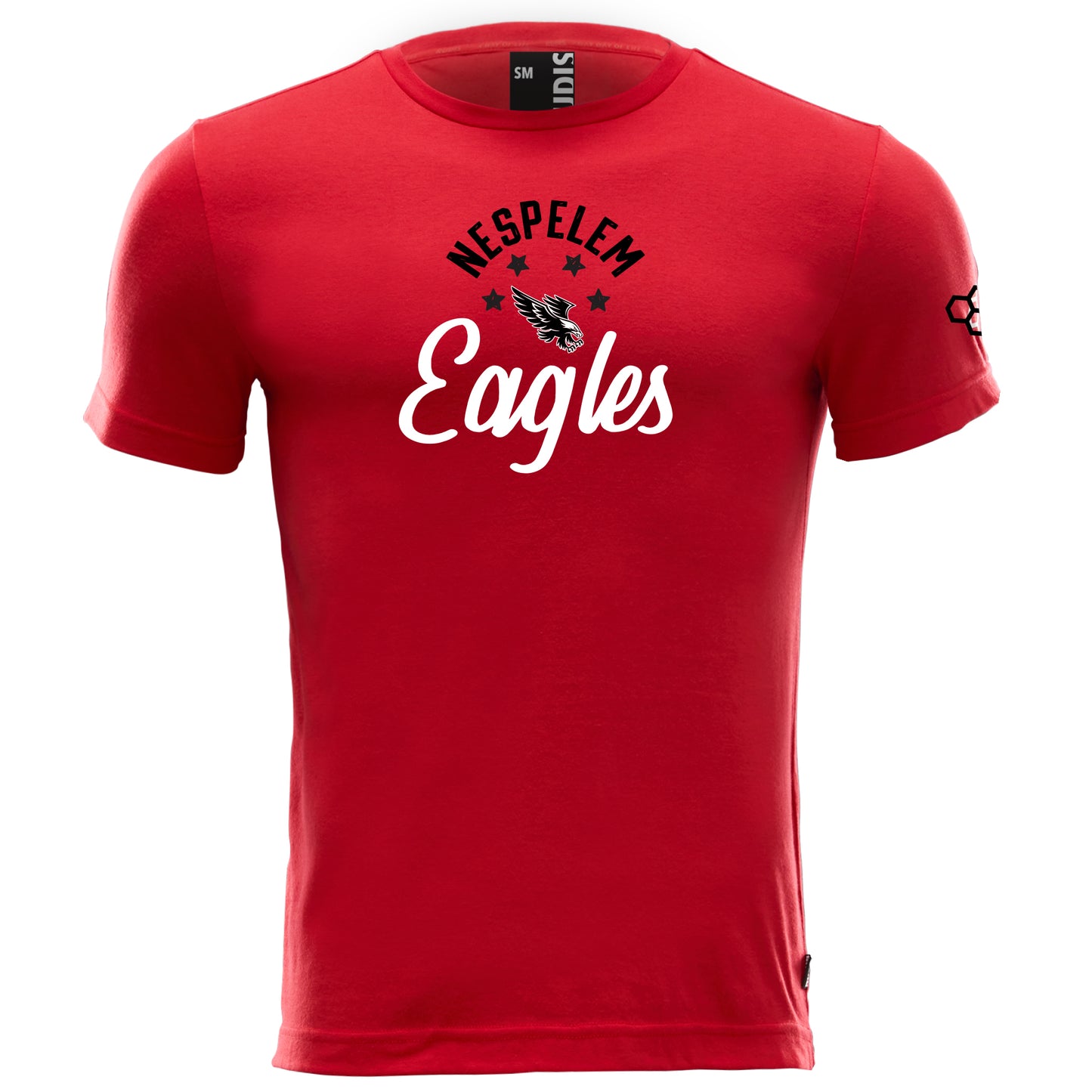 Elite Super Soft T-Shirt-Unisex--Nespelem Eagles MS Red