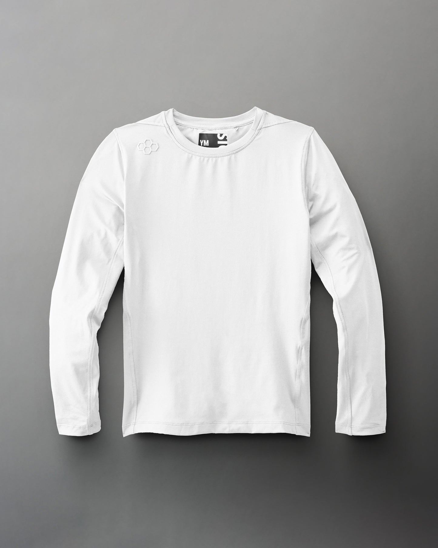 T-shirt à manches longues RUDIS Performance pour jeunes - Blanc