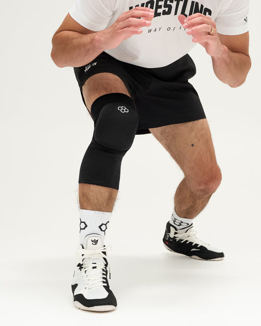 RUDIS Cushion Black Wrestling Knee Pad
