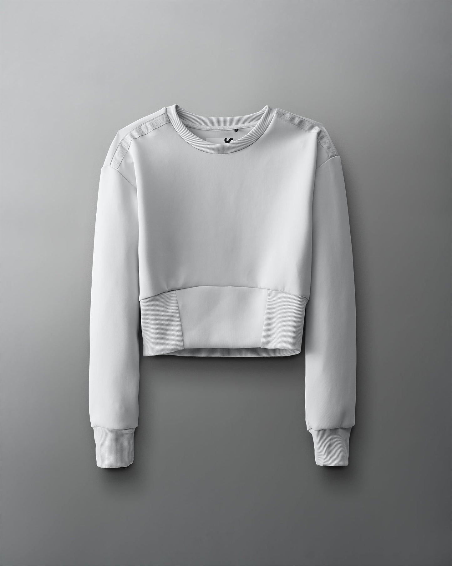 T-shirt ras du cou ajusté pour femme COOL-FEEL - Gris lunaire