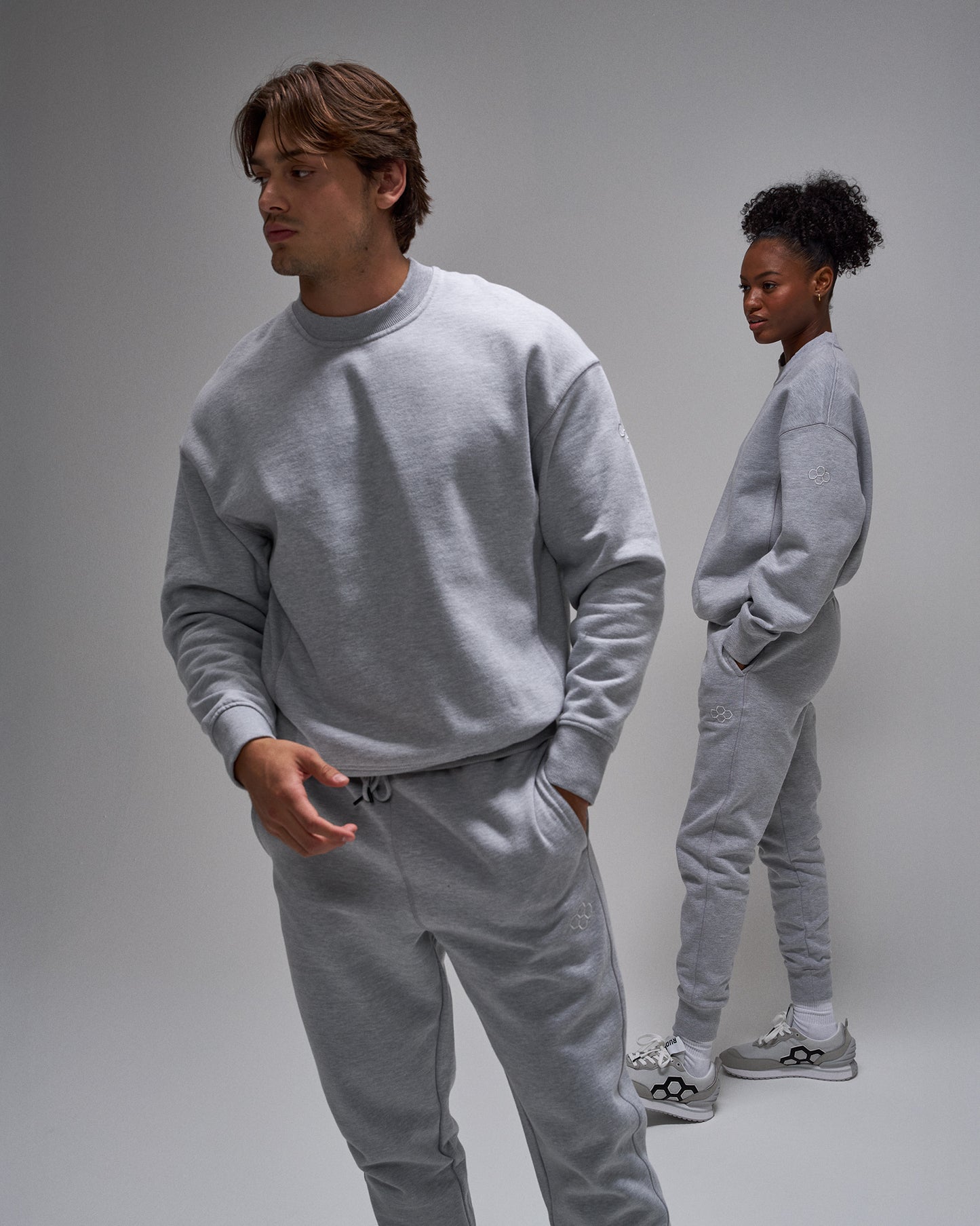 RUDIS Titan Heavyweight Fleece Crewneck - Athletic Gray