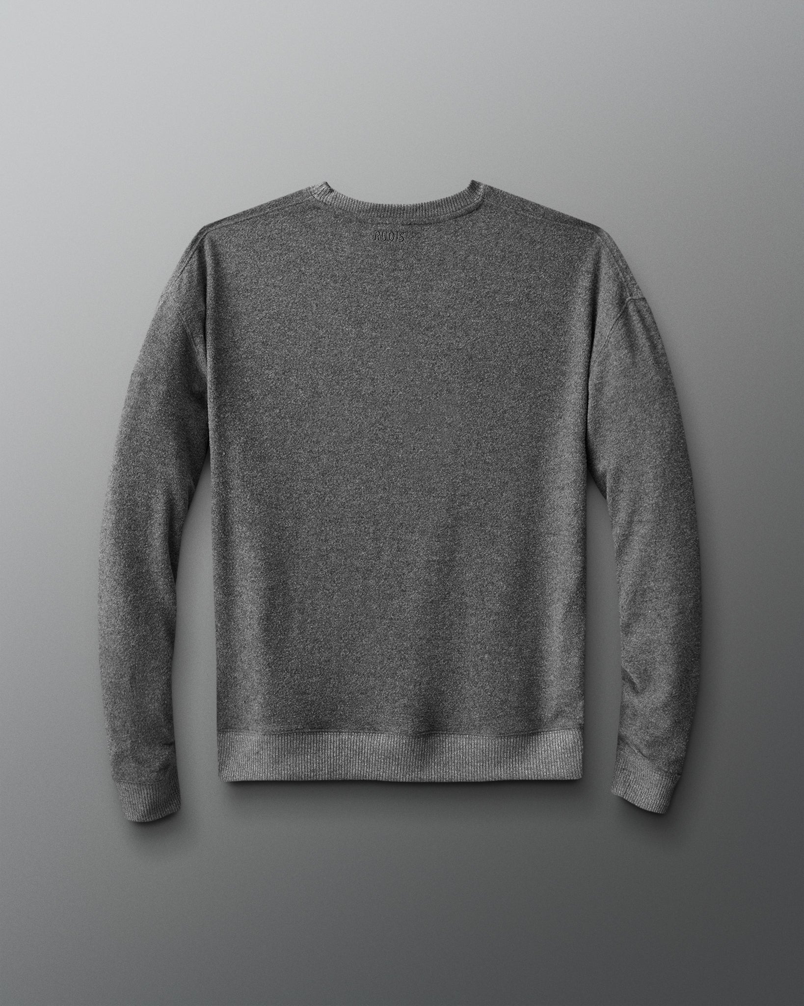 Gray sweatshirt on a gray background