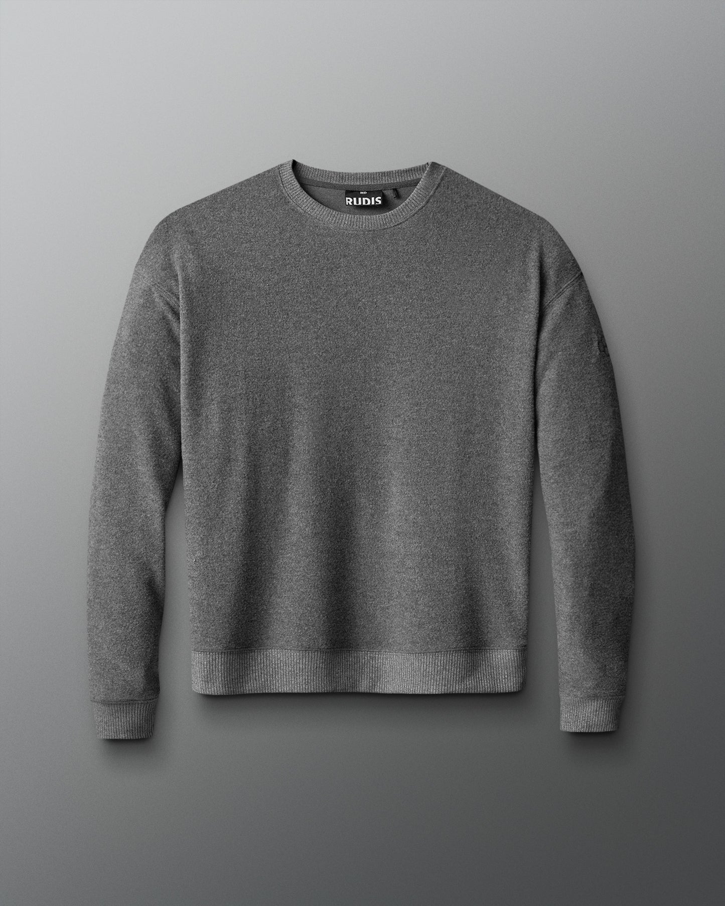 Gray sweatshirt on a gray background