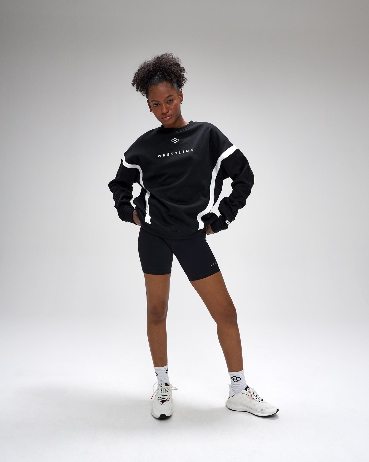 Wrestling Colorblock Crewneck
