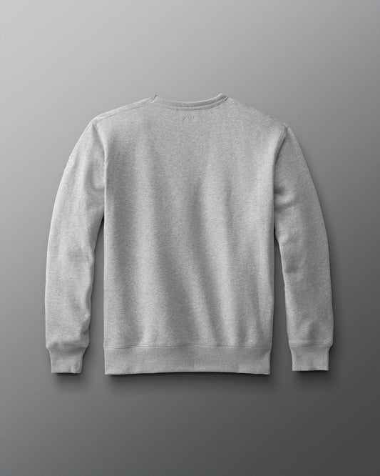 Gray sweatshirt on a gray background