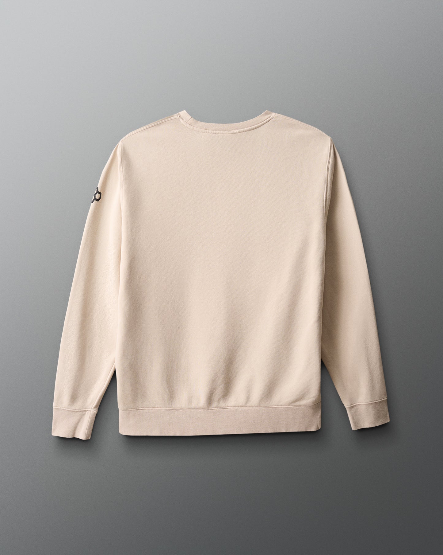 Beige sweatshirt on a gray background