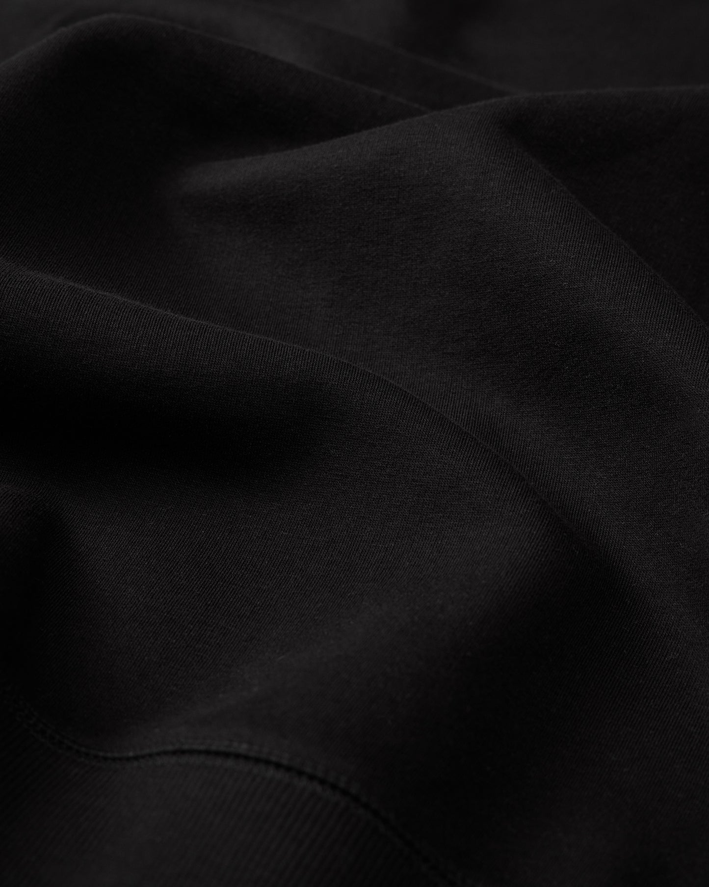 Close-up of black fabric texture