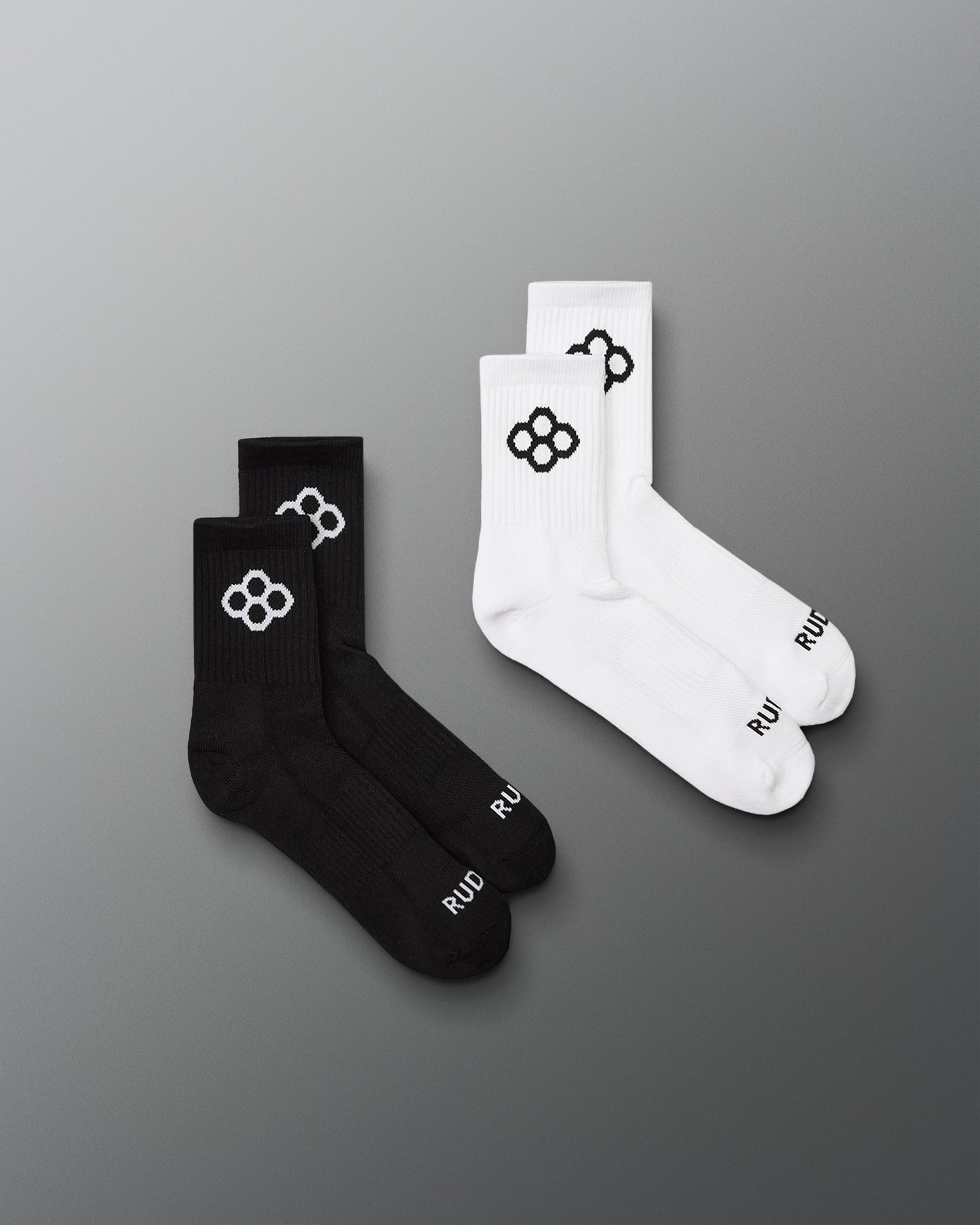 RUDIS Essential Hex Cushion Half Crew Socks (2 Pair)
