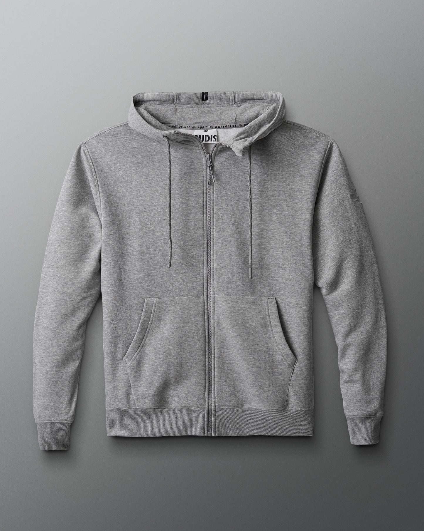RUDIS Comfort Fleece Full Zip - Athletic Heather Gray
