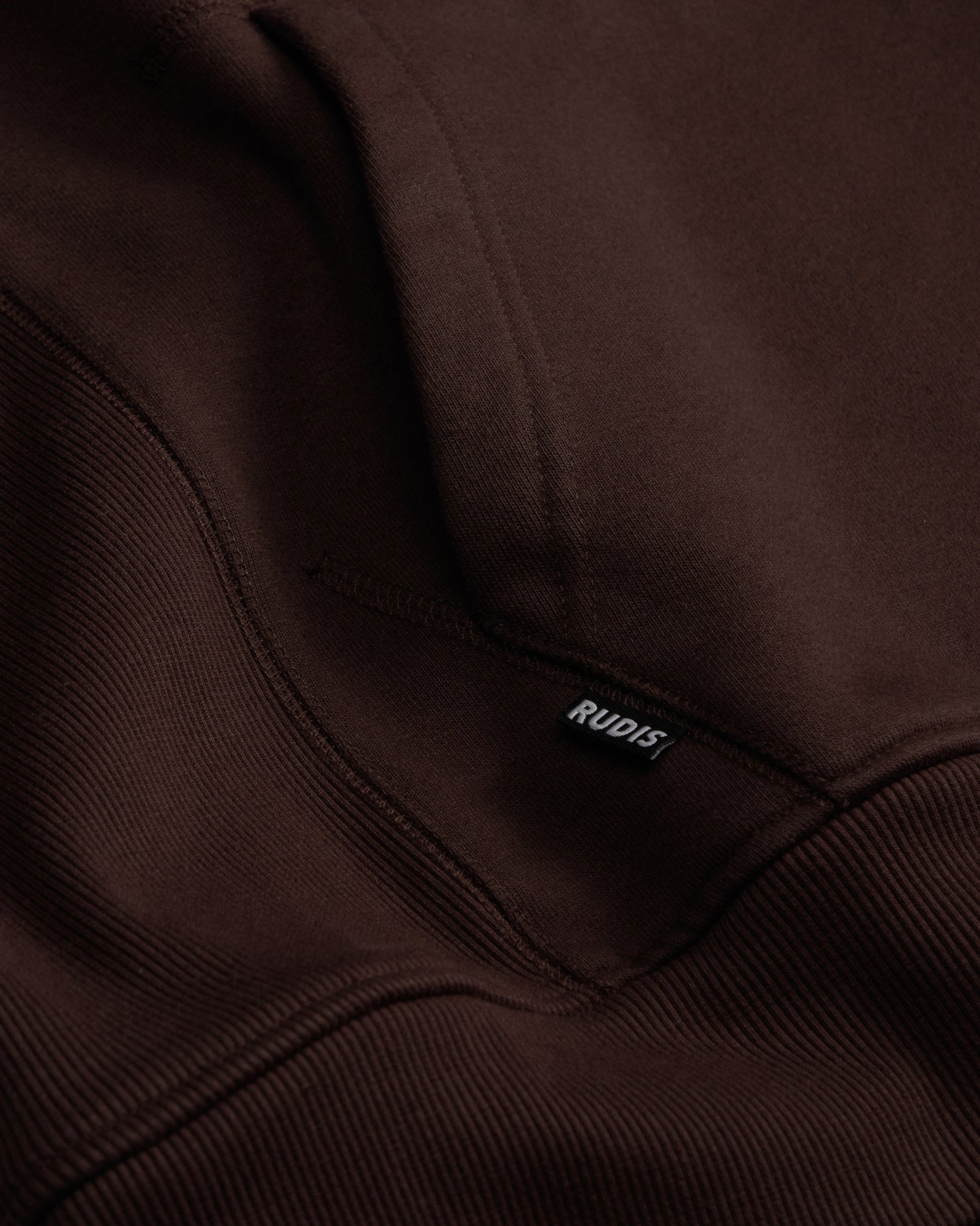 RUDIS Titan Heavyweight Fleece Hoodie - Ground Coffee
