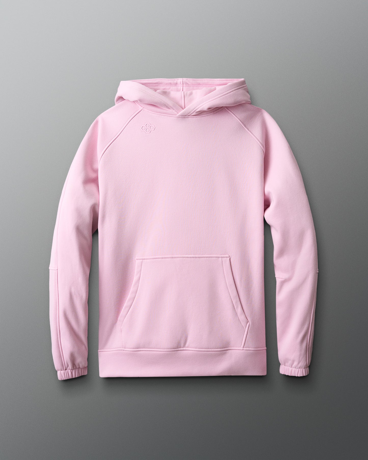 Pink hoodie on a gray background