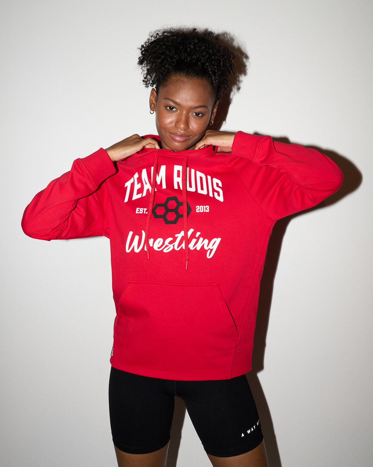 Sweat à capuche en tissu éponge TEAM RUDIS Script Elite