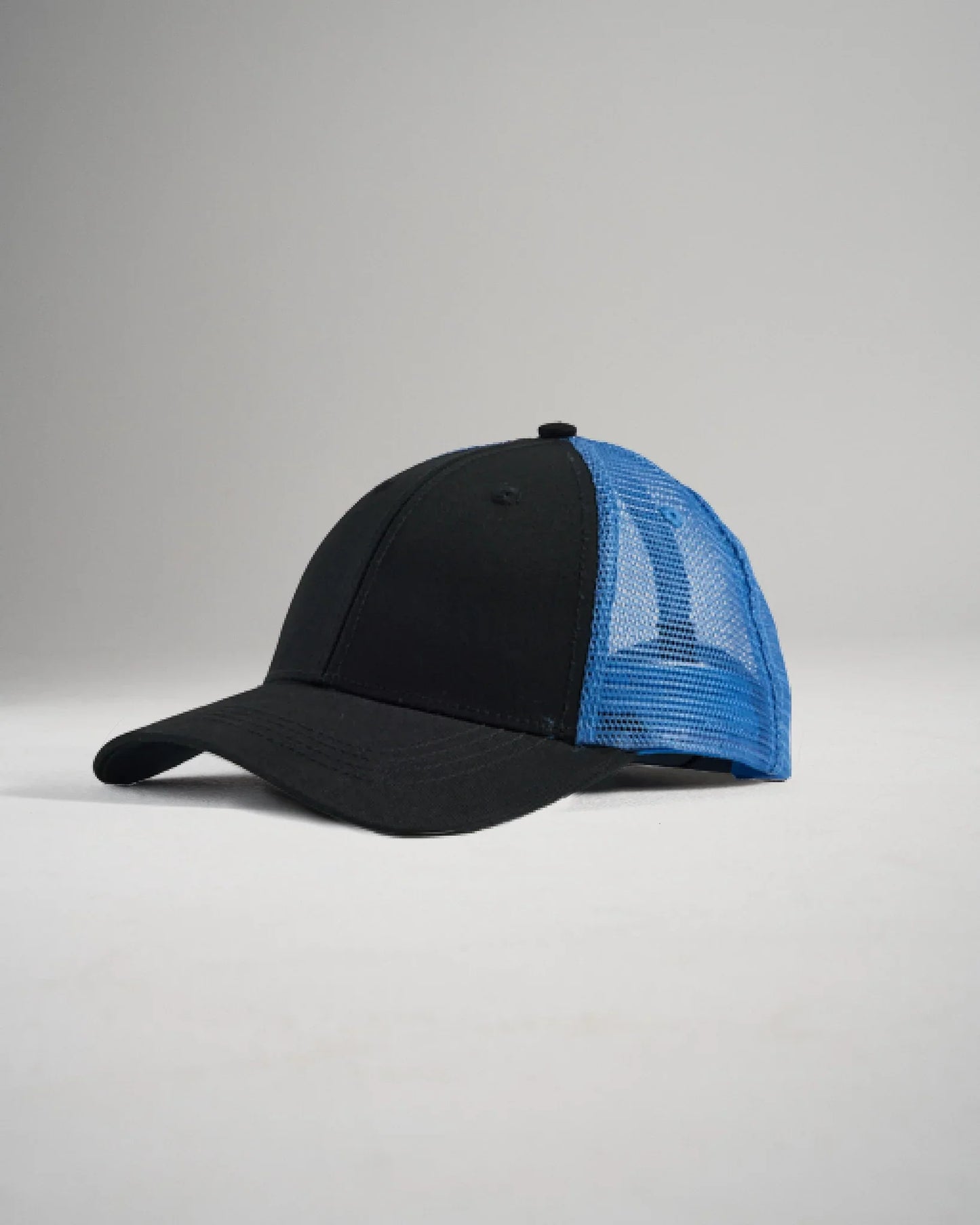 Casquette de camionneur de lutte brodée RUDIS - Noir/Bleu