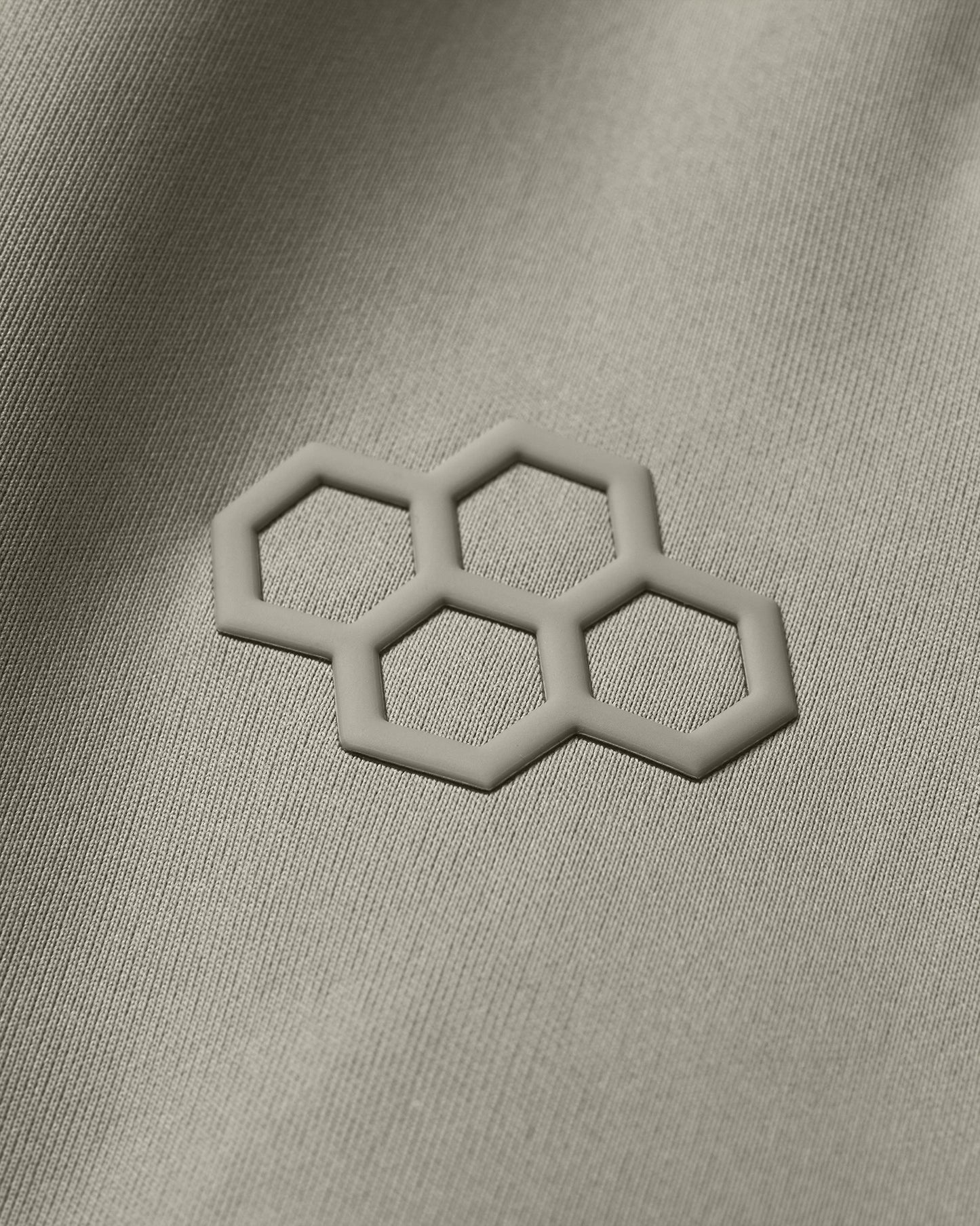 Hexagonal pattern on a textured surface