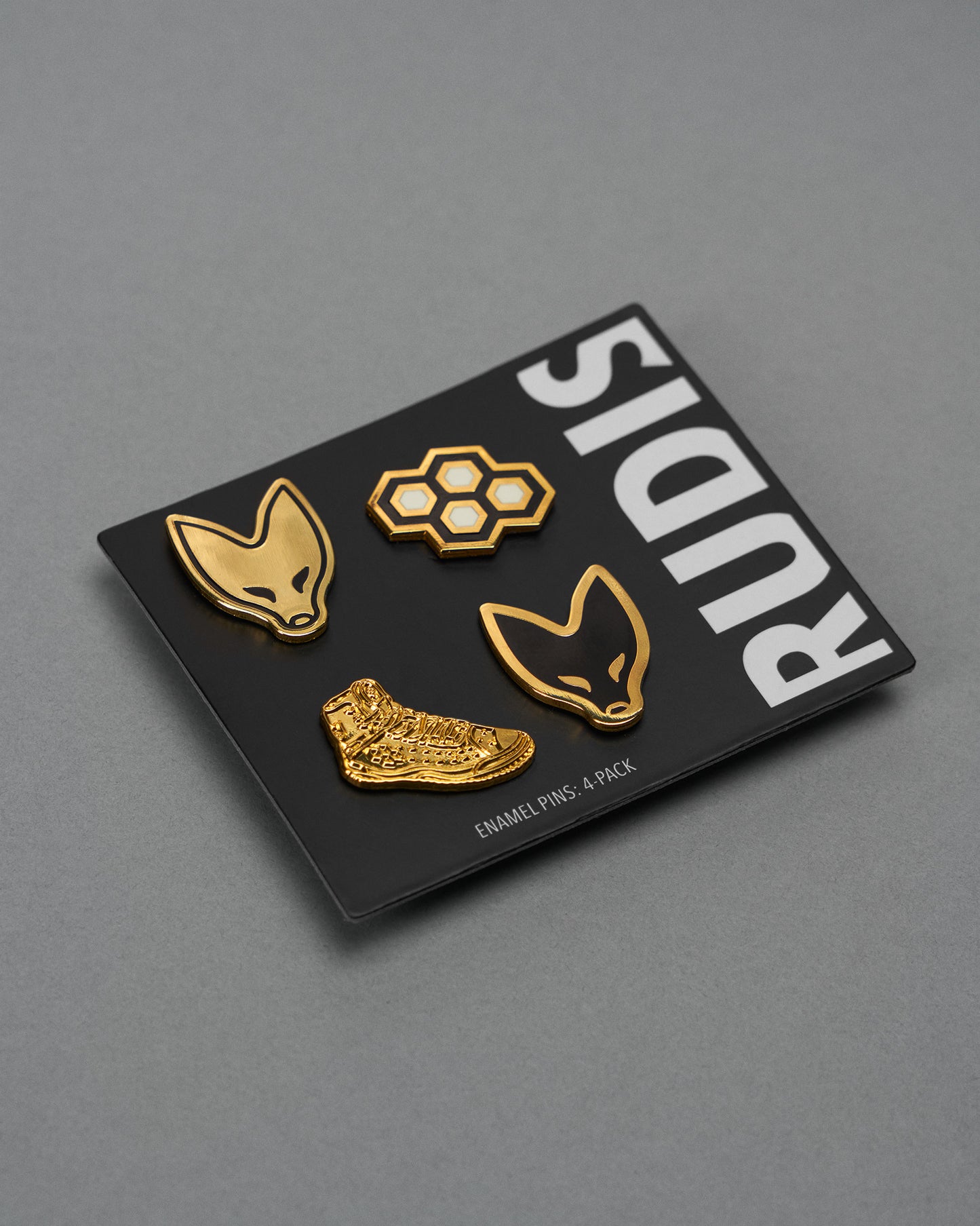 RUDIS Sly Fox 4 Pack Enamel Pins