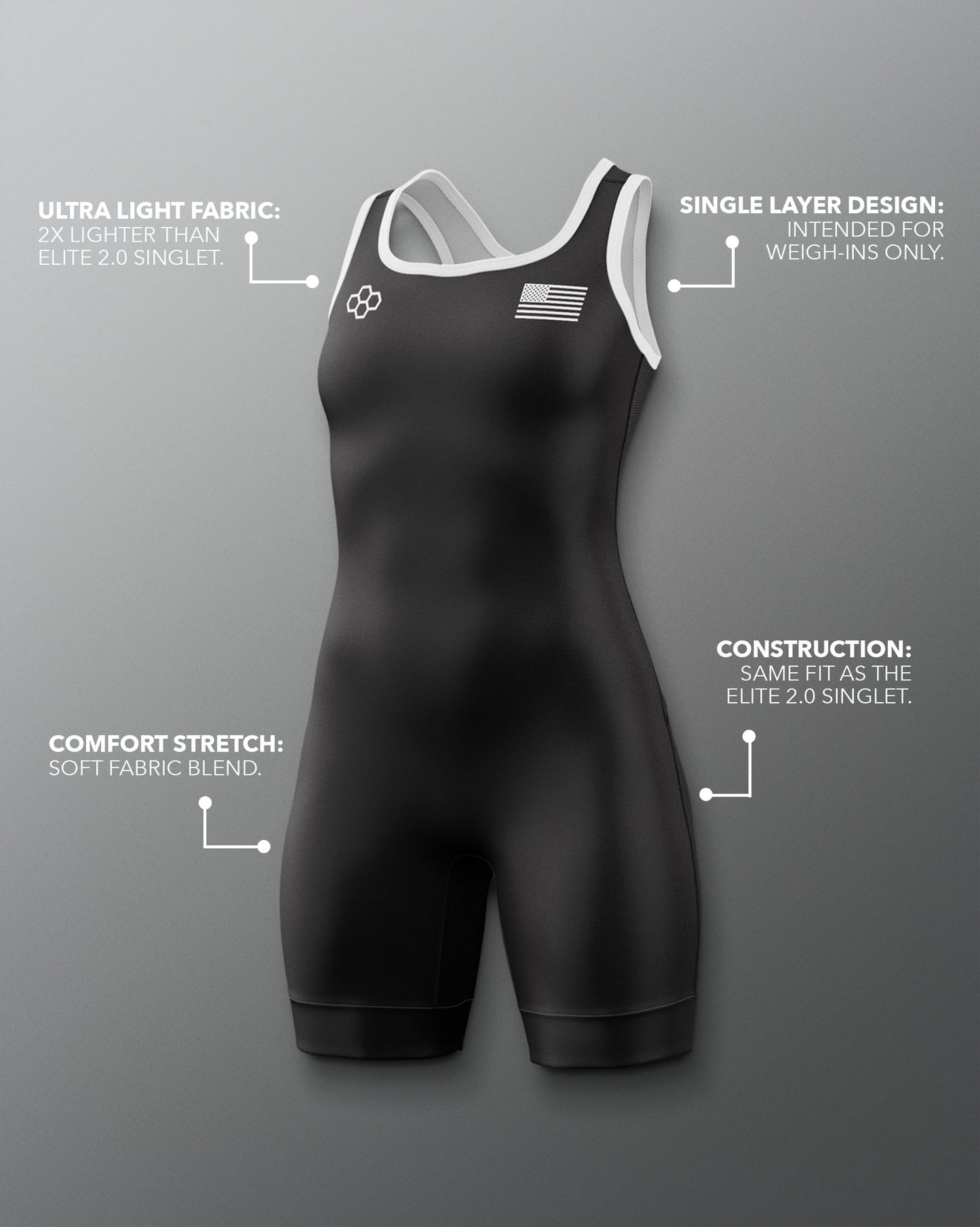 Débardeur de pesée pour femme RUDIS Flag