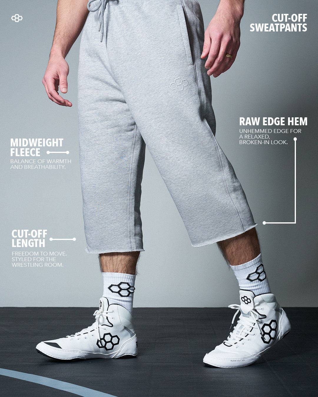 Comfort Fleece Cut-Off Sweatpants