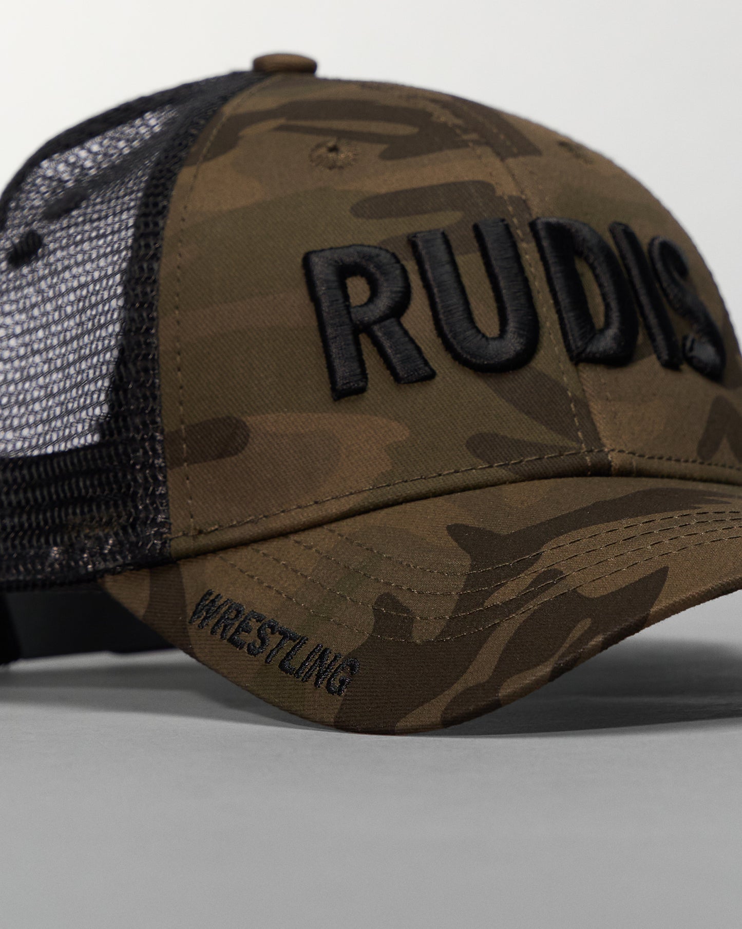 Camo Wordmark Trucker Hat