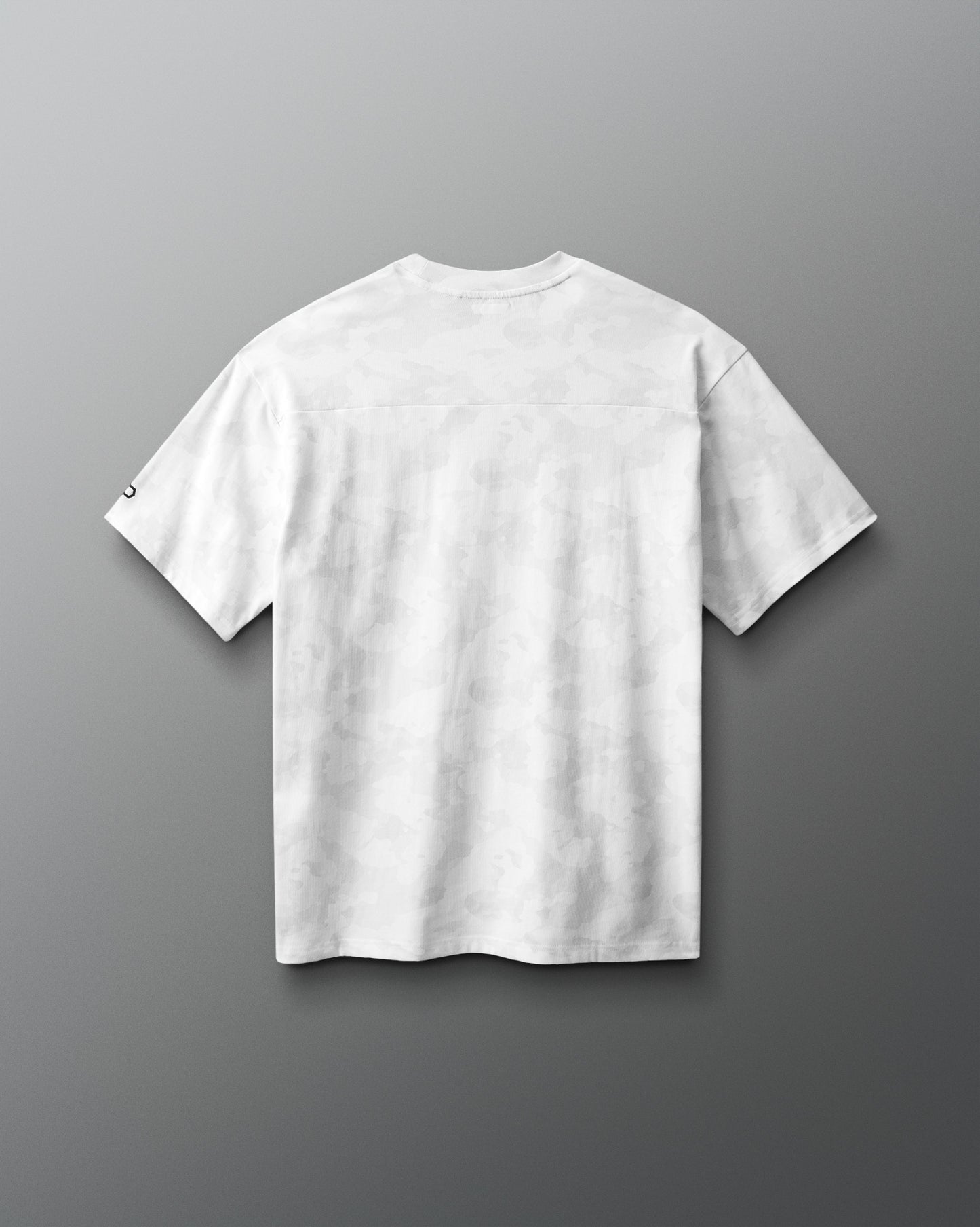 White t-shirt on a gray background