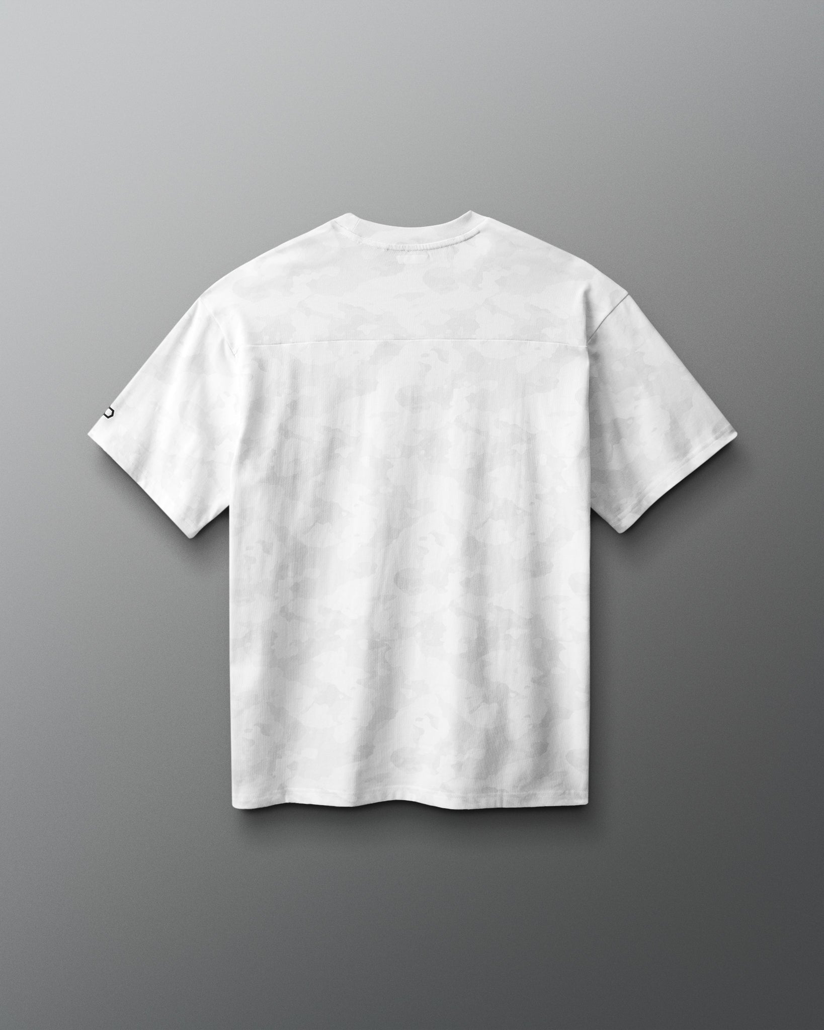 White t-shirt on a gray background