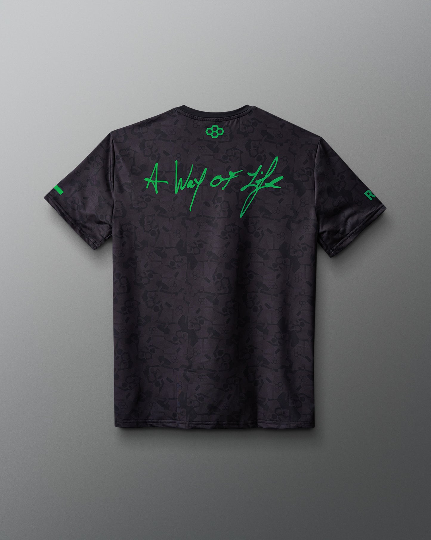 Wrestling Wordmark Black Camo Sublimated T-Shirt