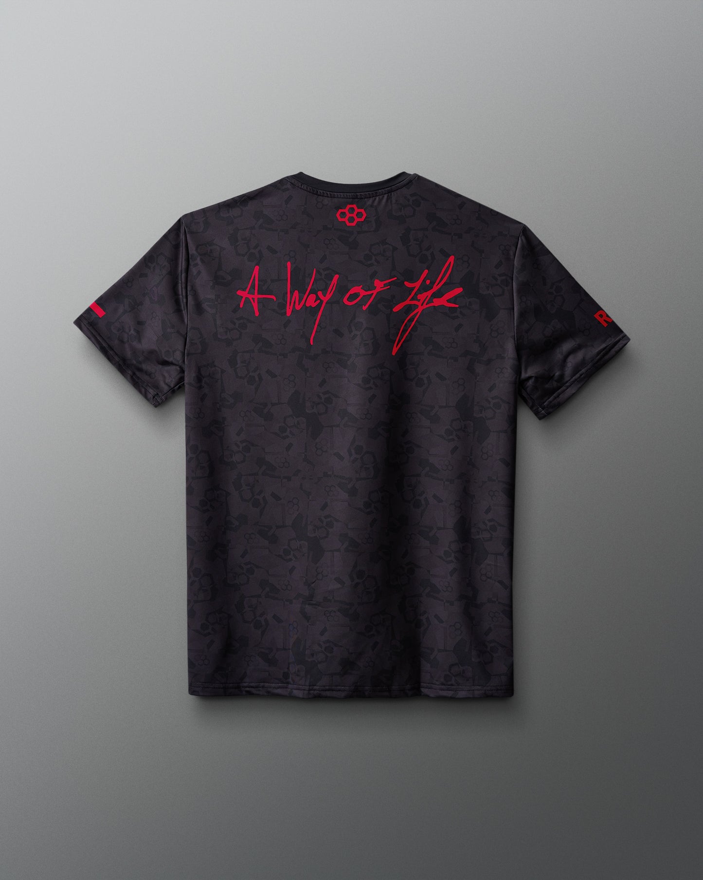 Wrestling Wordmark Black Camo Sublimated T-Shirt