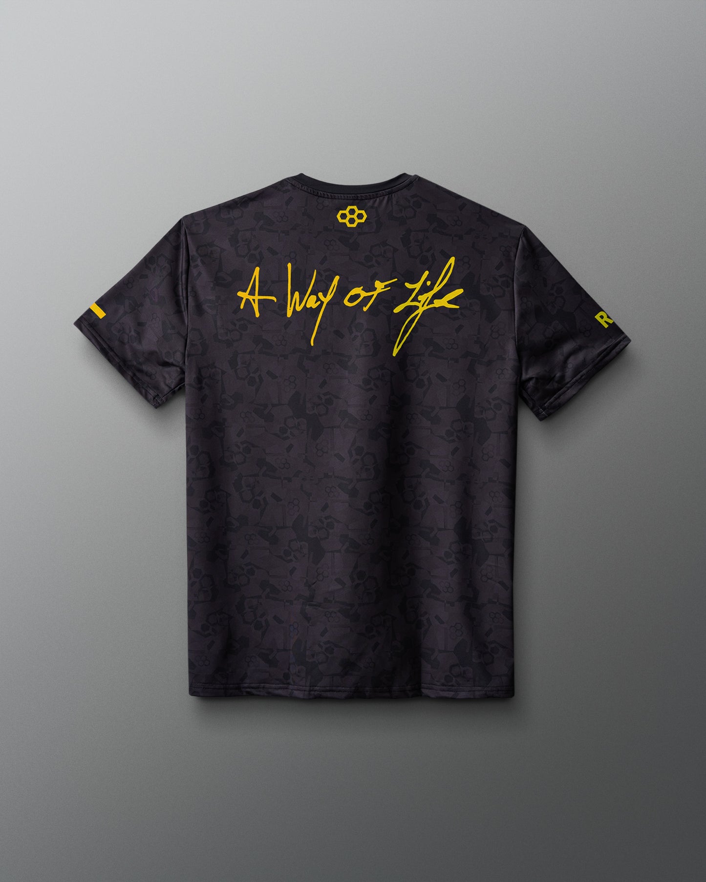 Wrestling Wordmark Black Camo Sublimated T-Shirt
