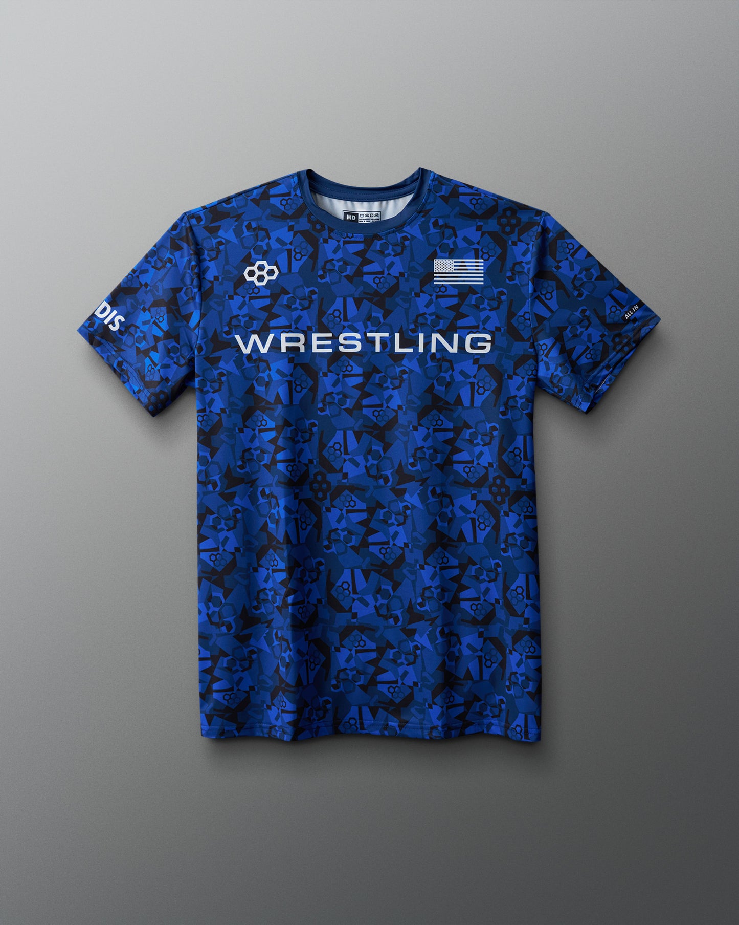 Wrestling Wordmark Camo Sublimated T-Shirt