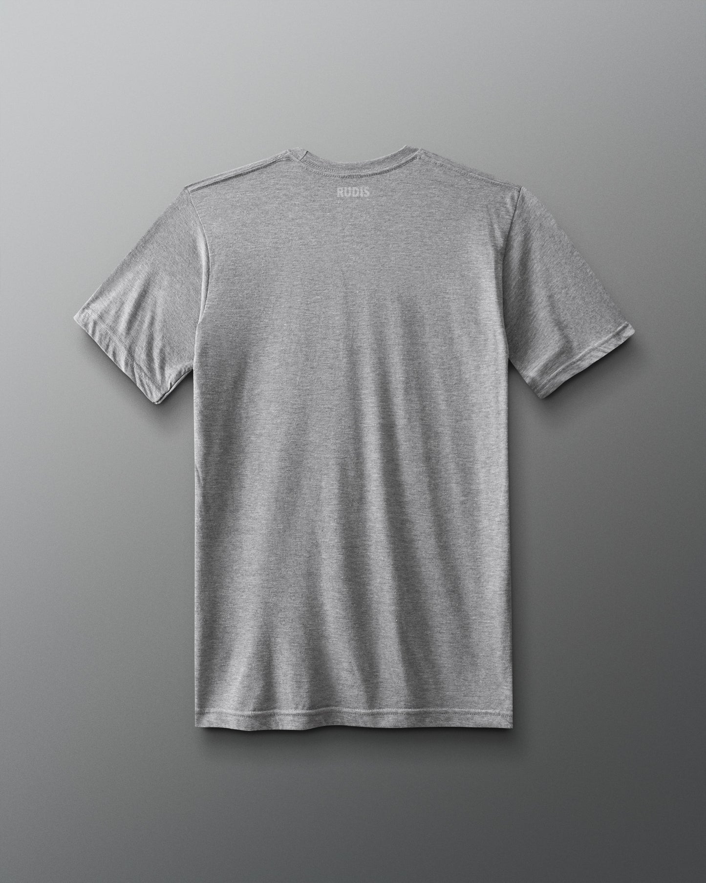 Gray t-shirt on a gray background