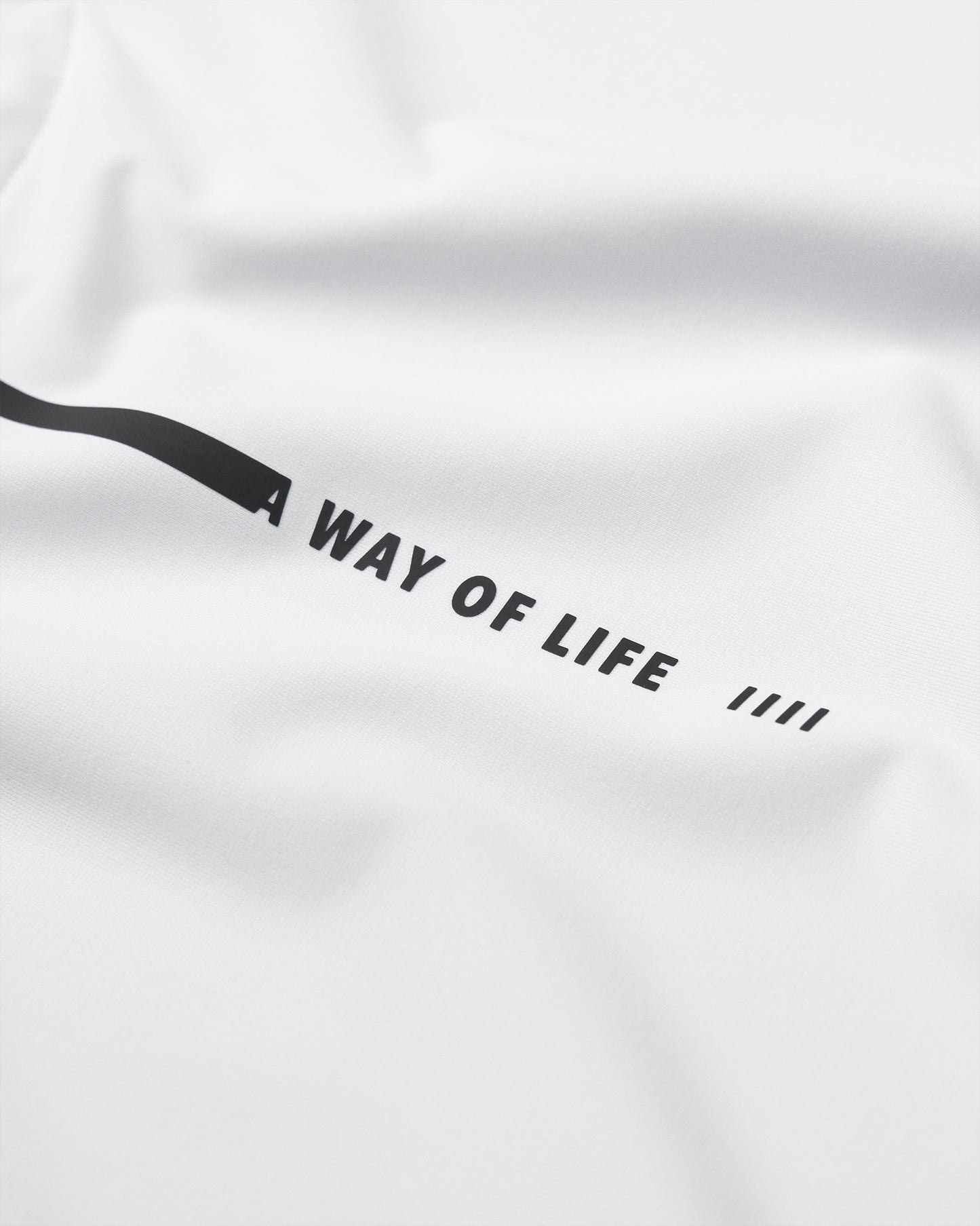 Text 'A Way of Life' on a white background