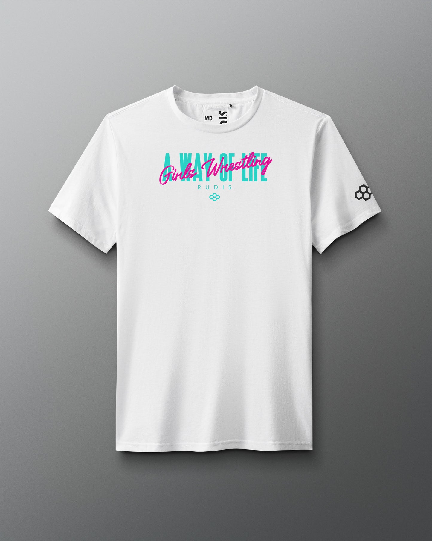 RUDIS Motto "Girls Wrestling" Elite Super Soft T-Shirt