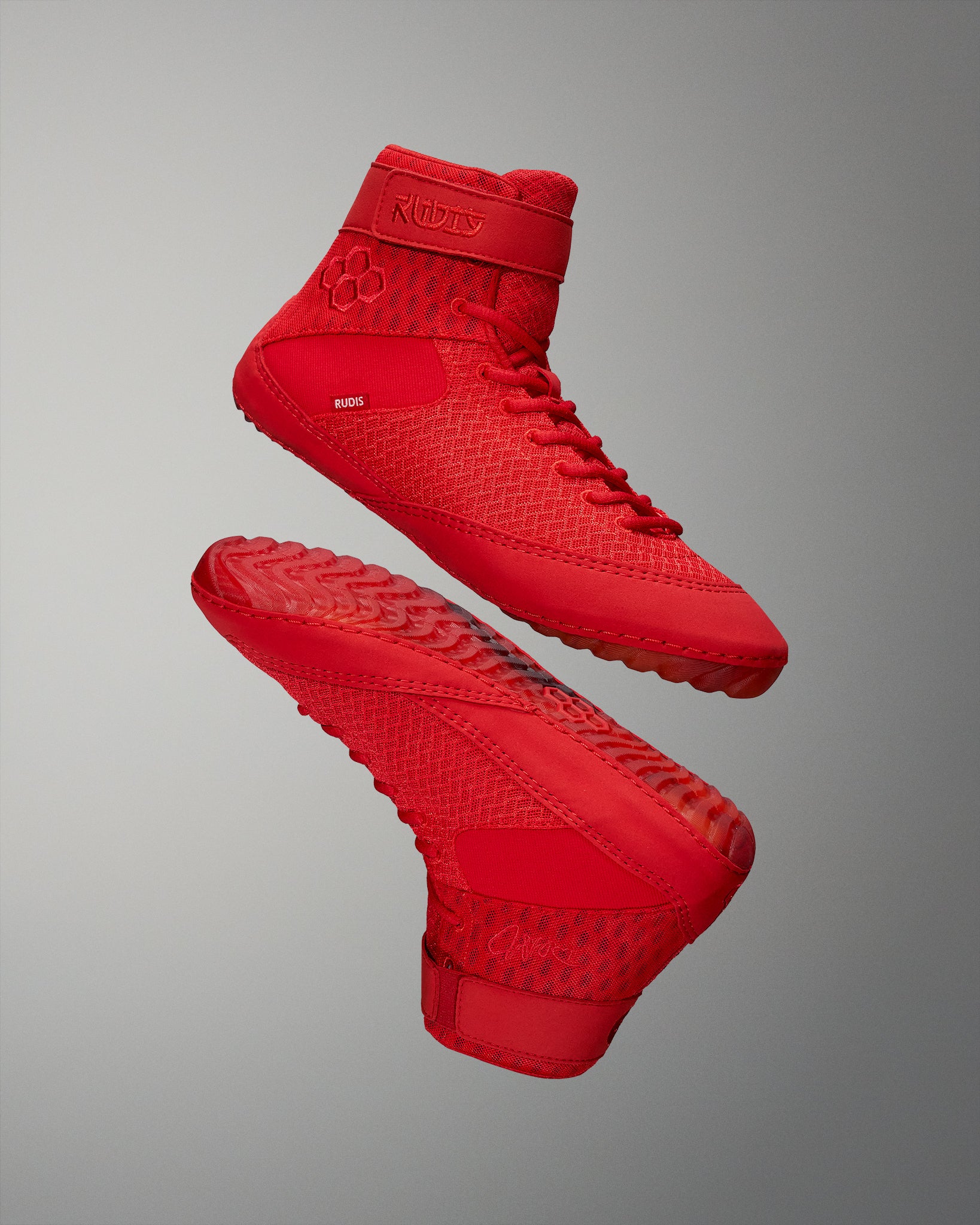 RUDIS Samurai Speed Wrestling Shoes, M10/W11.5, Red